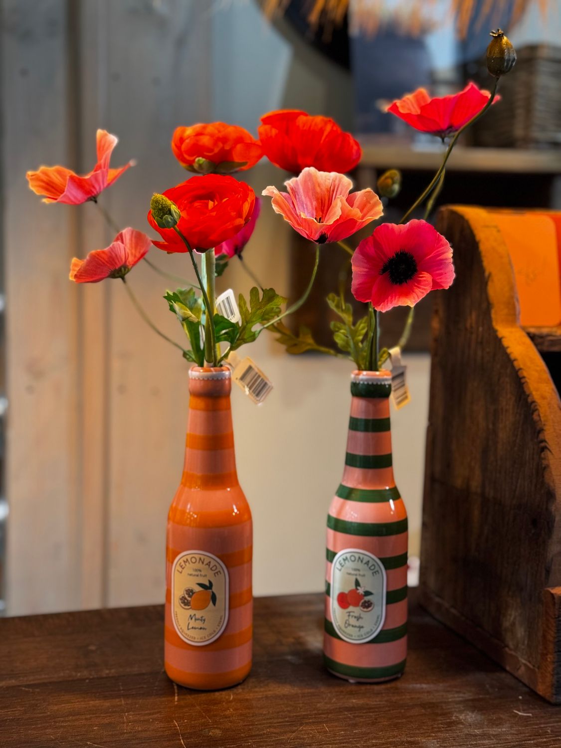 Limonade Fles | Roze, Groen