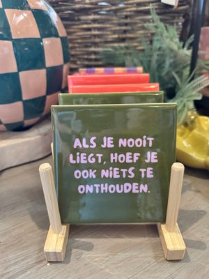 Tegeltje | Als je nooit liegt