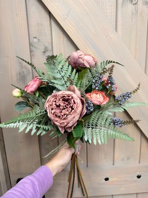 Boeket | Oud Roze/ Blauw