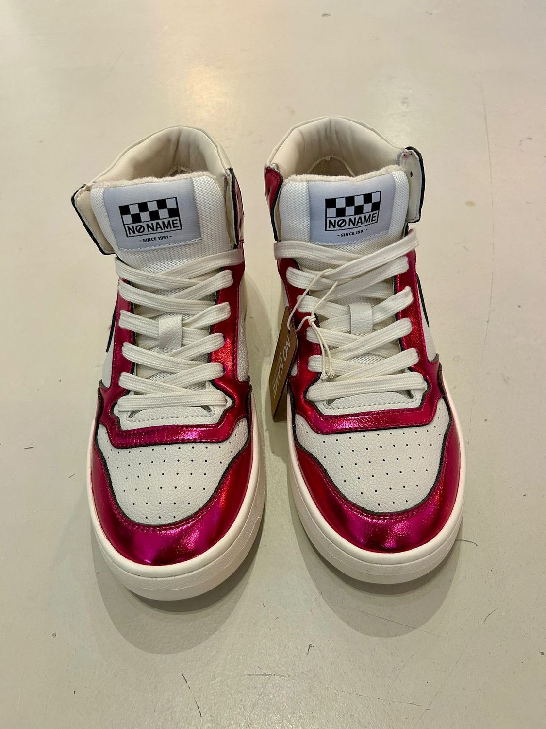Kelly mid high hoge sneaker roze 50% SALE