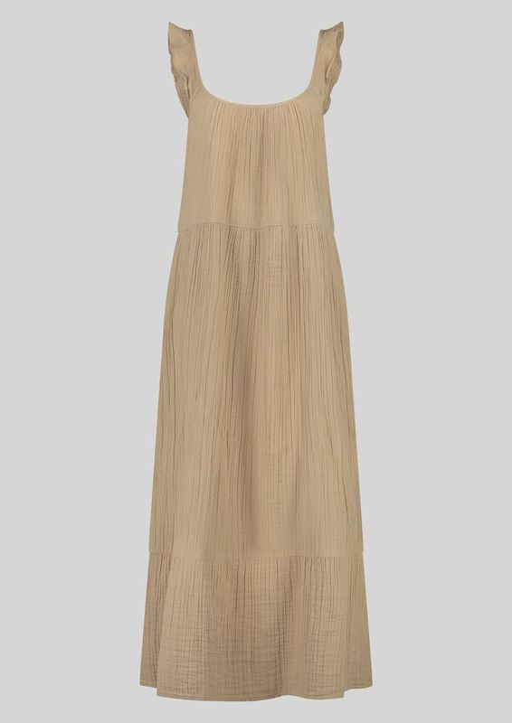 Becky Dress jurk mousselin zand