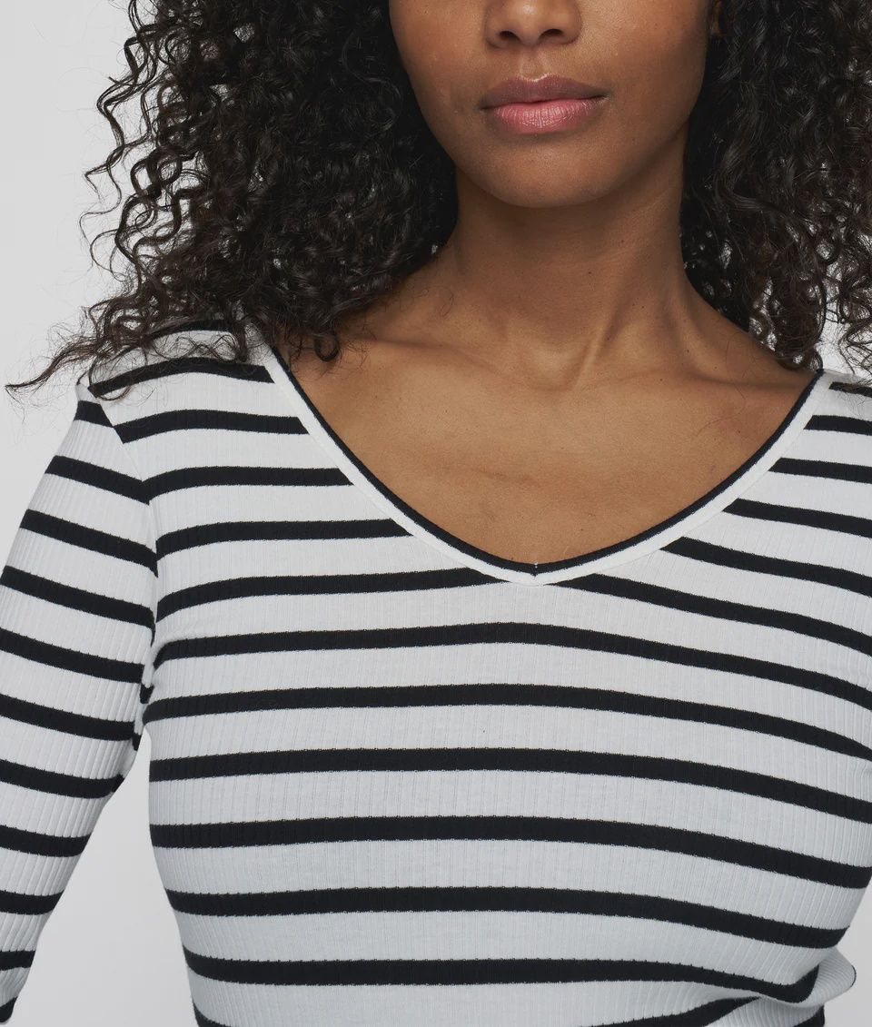 V-neck long sleeve ballet top