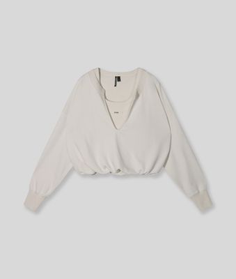 10DAYS V Neck Double Sweater