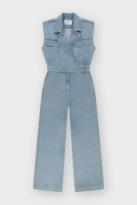 HOM Flowy sleeveless jumpsuit cross over