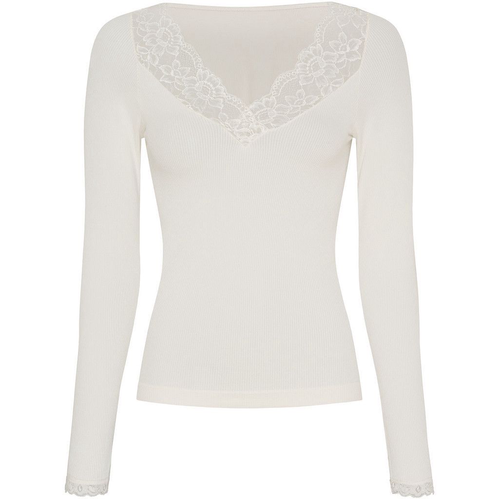 TIM V Hals lange mouw met kant