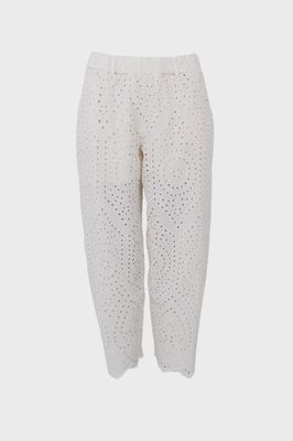 Frey Barrel Lace Broderie pant