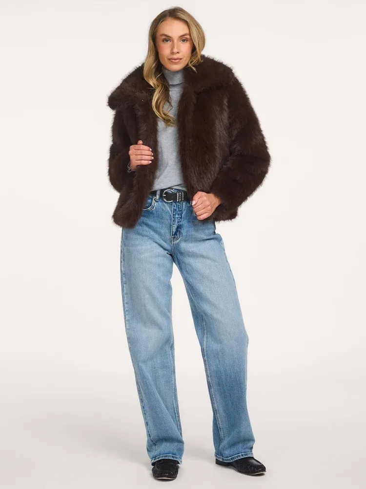 Aiko Furry Jacket SHORT
