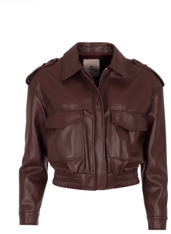 Lara fake leather jacket