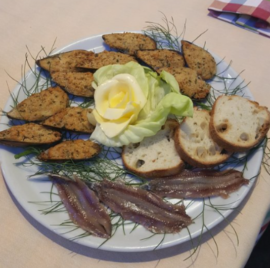 cozze gratinate ed alici