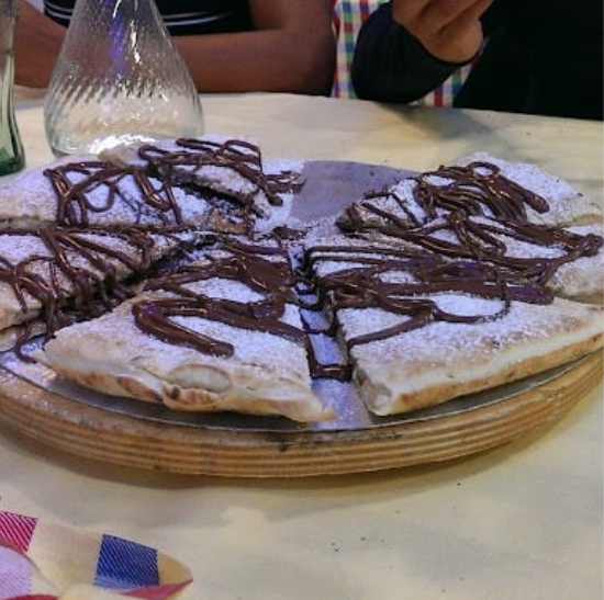 Pizza gourmet alla nutella