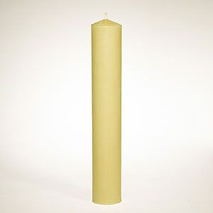 100% Beeswax Plain End Candle Stick  1.5&quot; x 12.75&quot;