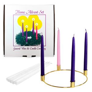 Advent Taper Candle Ring Set