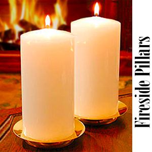 Fireside Pillar Candle 2.8&quot; x 5.8&quot;