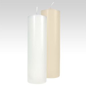White Fireside Pillar Candle  2.8&quot; x 11.25&quot;