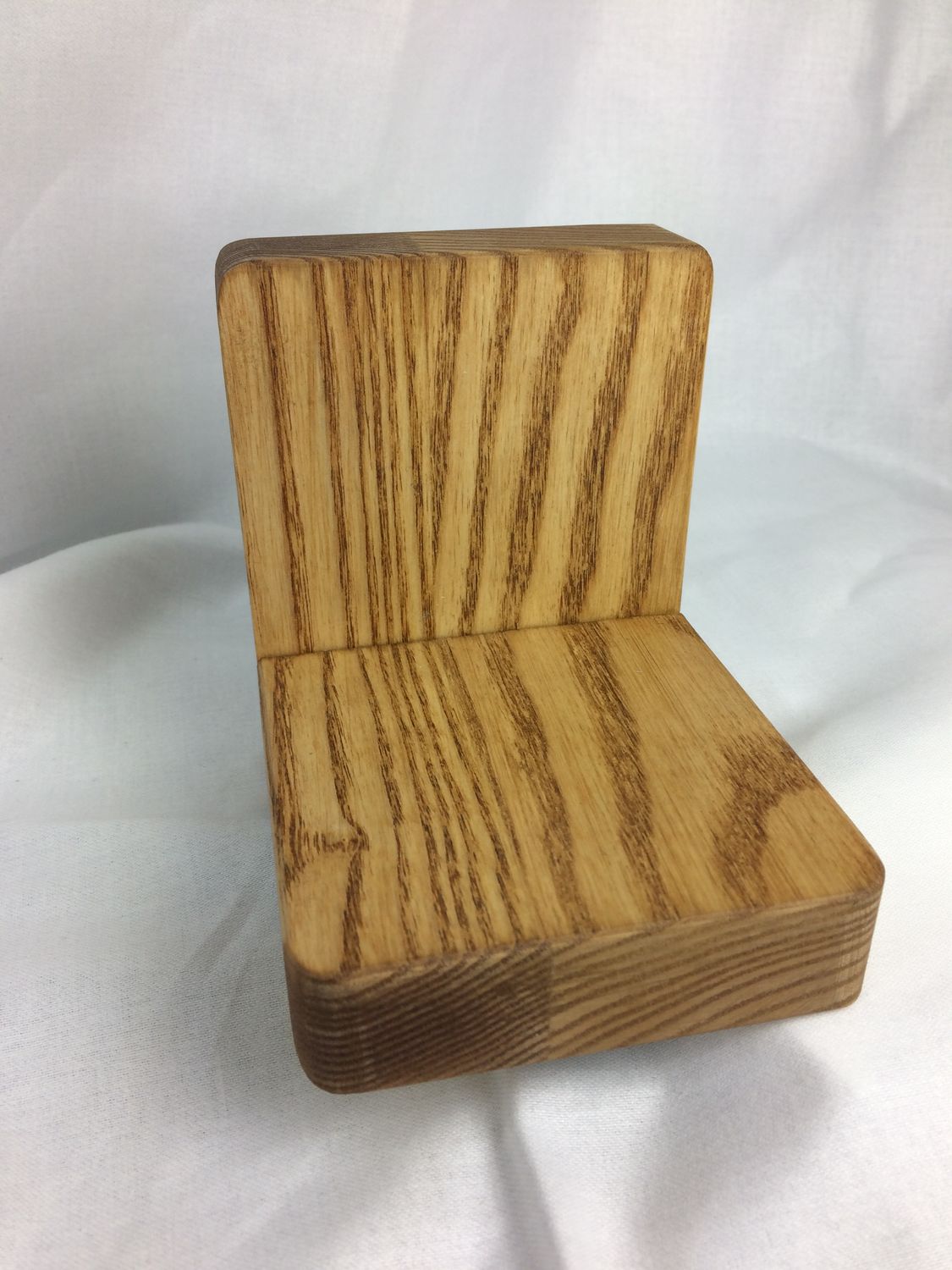 Small Candle Display Shelf, 3.5&quot; x 4.5&quot; Ash finished w/Danish Oil