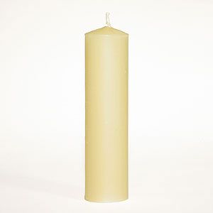 100% Beeswax 1-1/2&quot; x 5-5/8&quot; Plain End Candle Stick