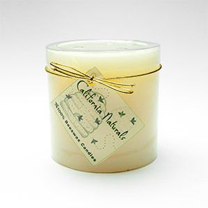 Beeswax votive candle  3&quot;x 3&quot;