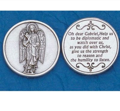 Archangel Gabriel prayer pocket coin/token