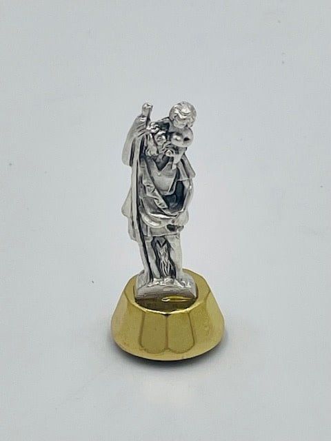 Auto St Christopher magnet/car statuette 2&quot;