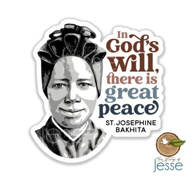 St Josephine Bakhita Waterproof Vinyl Sticker