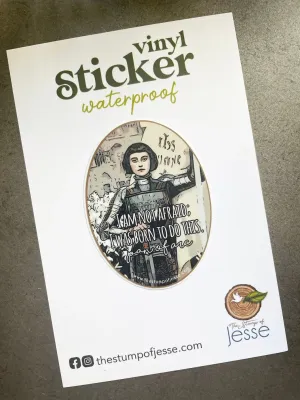 St Joan of Arc Waterproof Vinyl Sticker