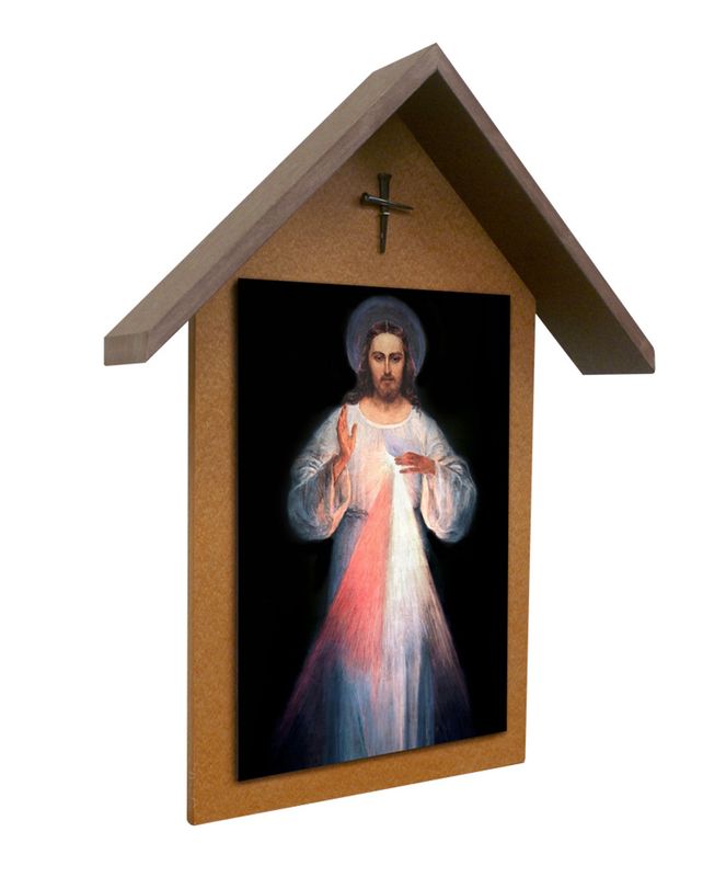 Vilnius Divine Mercy Wood Outdoor Shrine ~