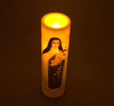 LED Candle - St Therese