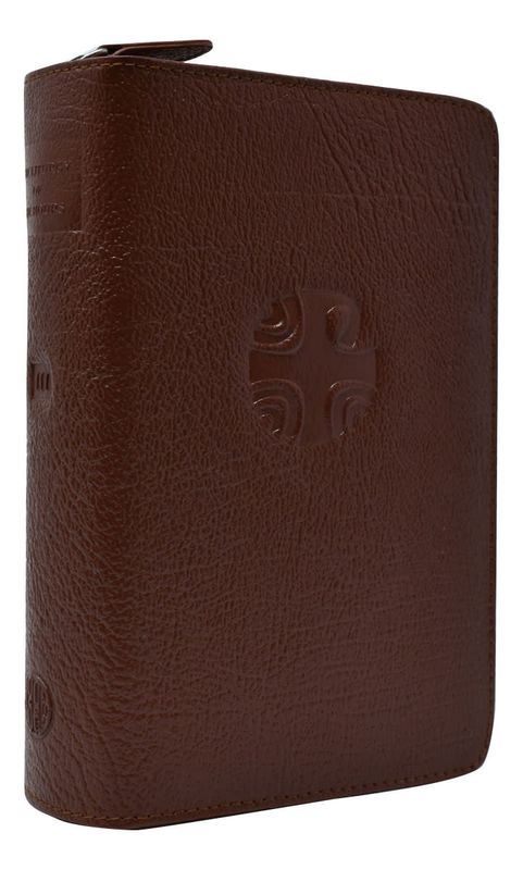 Liturgy of the Hours, Vol III Brown Leather Zipper Cover