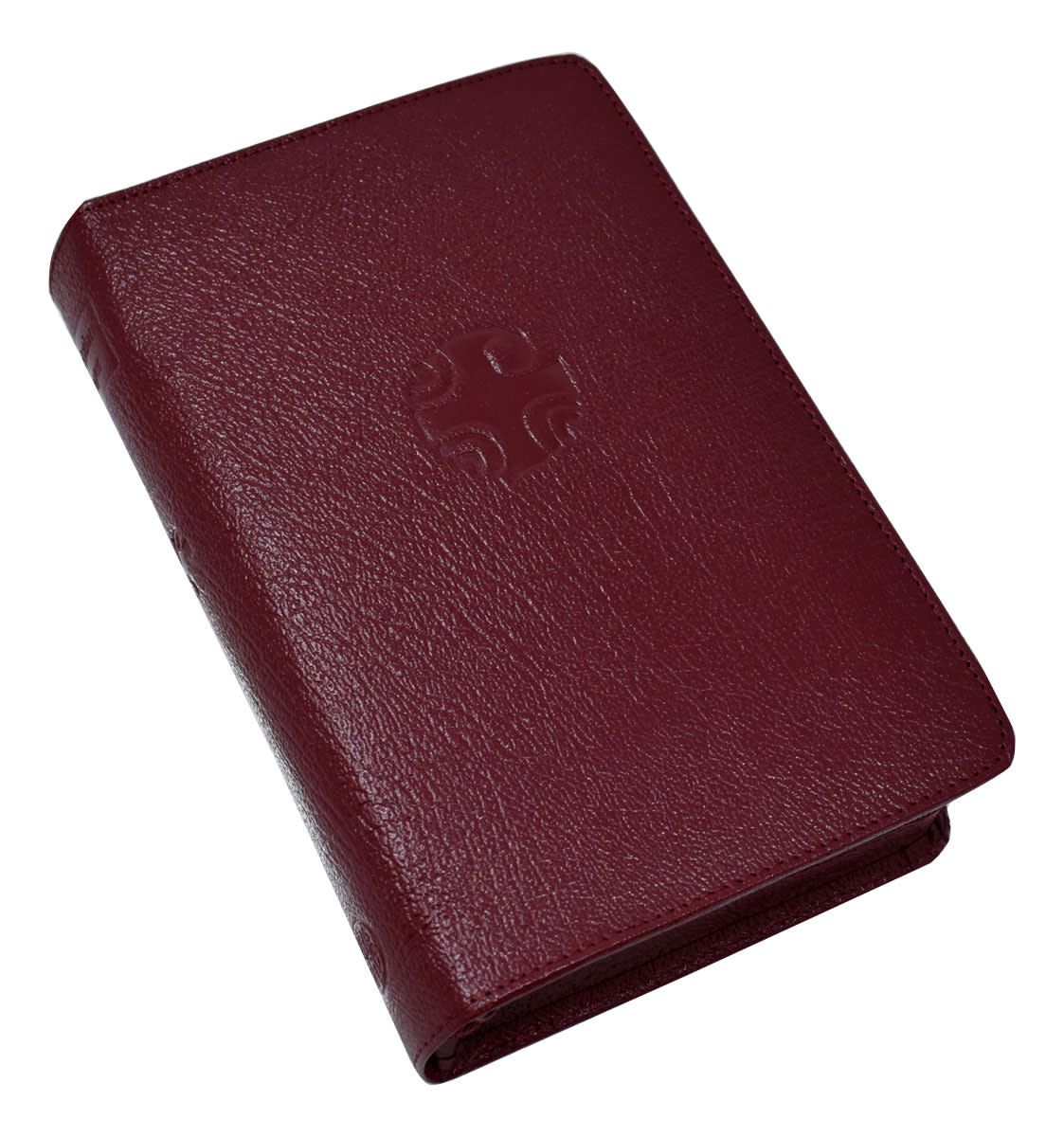 Christian Prayer Large Type Leather Zipper Case