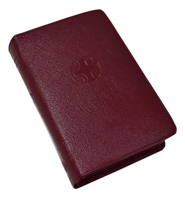 Christian Prayer Large Type Leather Zipper Case
