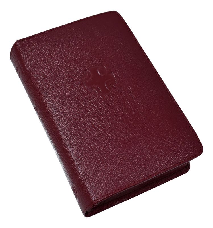 Christian Prayer Large Type Leather Zipper Case