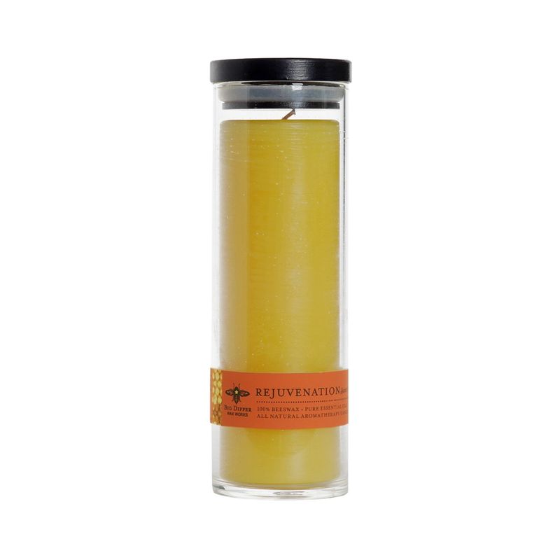 Beeswax Aromatherapy Sanctuary Candle in Glass - Rejuvenation (sweet orange + clove)