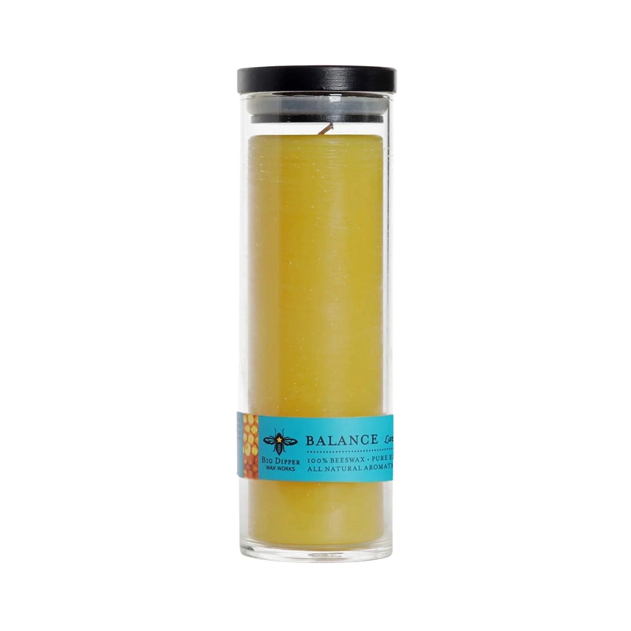 Beeswax Aromatherapy Sanctuary Candle in Glass - Balance (Lavender + Peppermint)