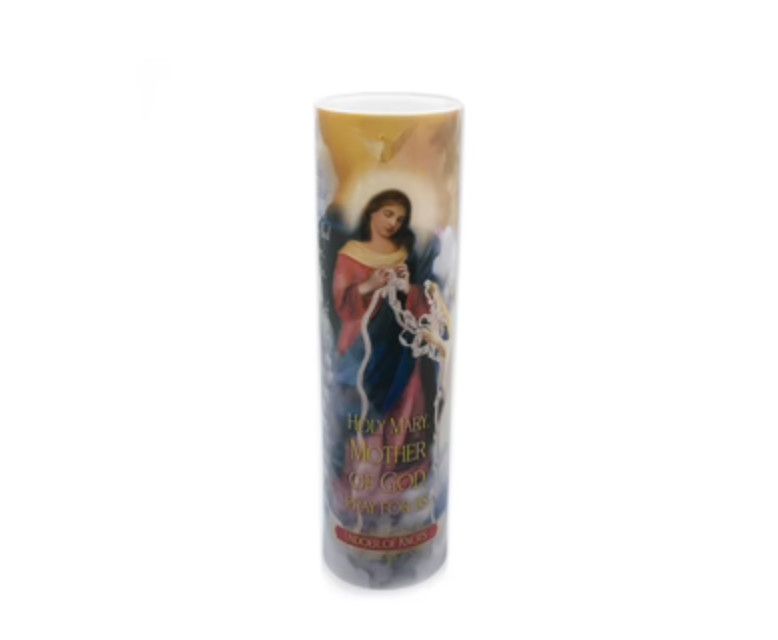 Our Lady Undoer of Knots - LED candle