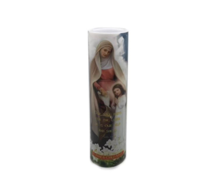 LED Candle  - St Anne &amp; Child Mary