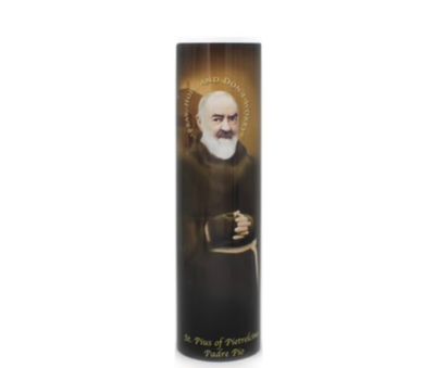 LED Candle - Padre Pio