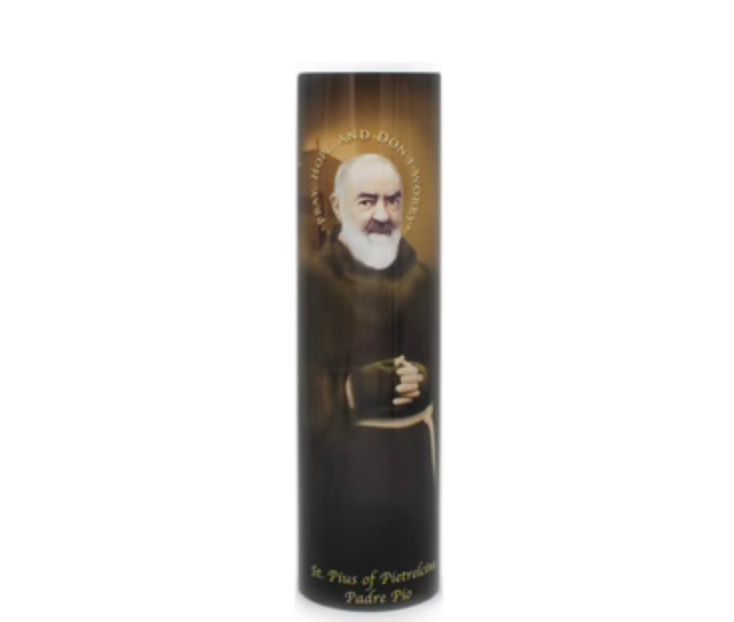 LED Candle - Padre Pio