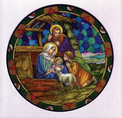 Nativity Static Sticker / Window Cling