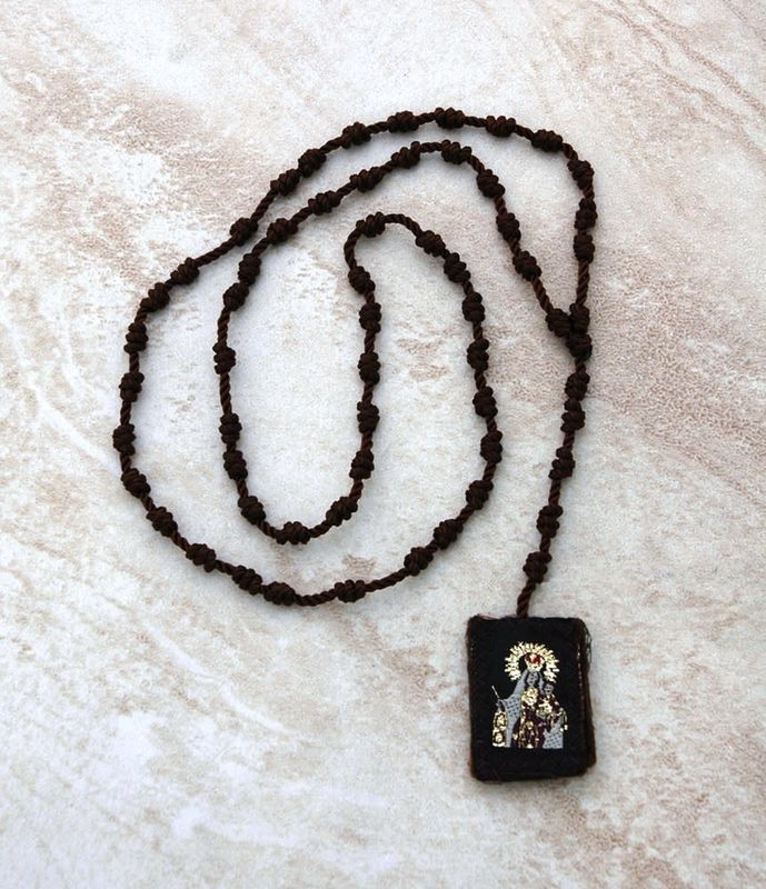 Mt Carmel Mexican Knot Rosary + Scapular