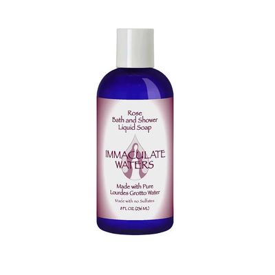 Liquid Soap - Rose made w/ Pure Lourdes Grotto Water