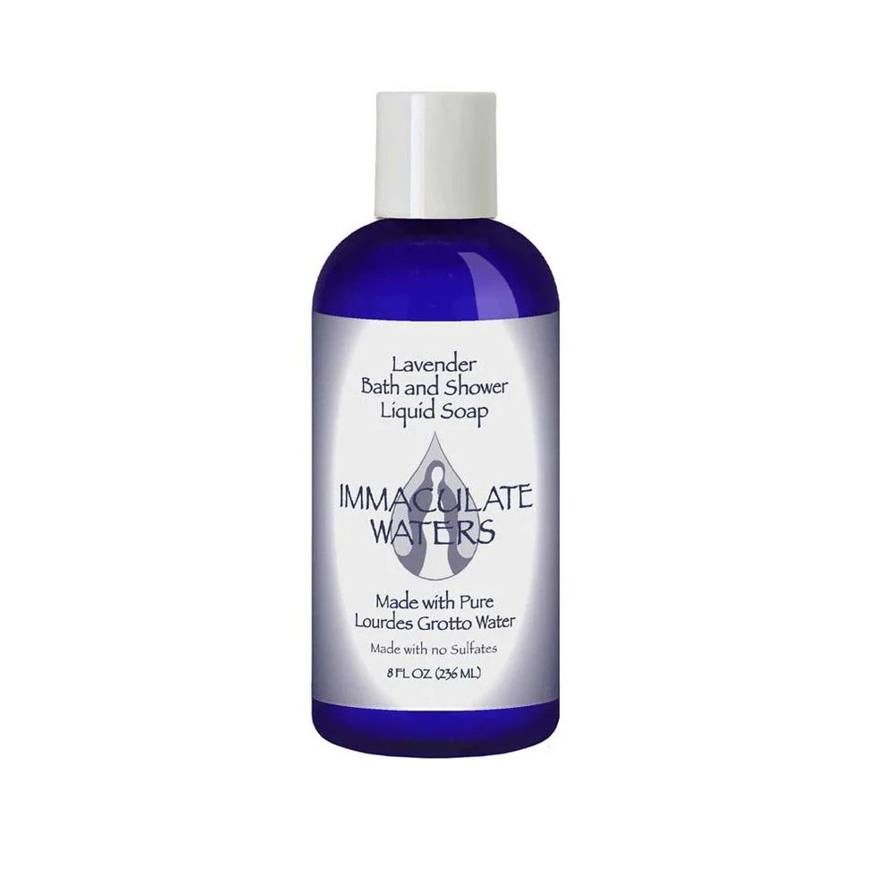 Liquid Soap - Lavender made with Pure Lourdes Grotto Water