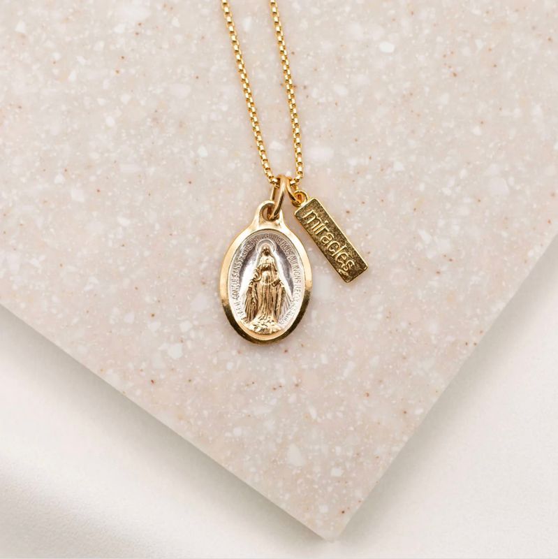 Lourdes Miraculous Medal Necklace