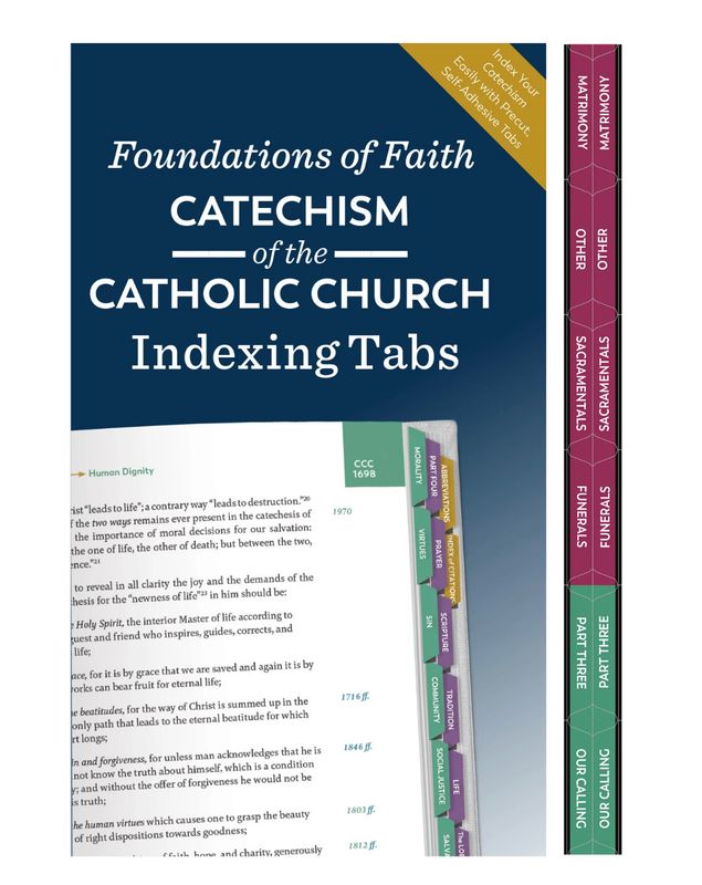 Ascension Catechism Indexing Tabs