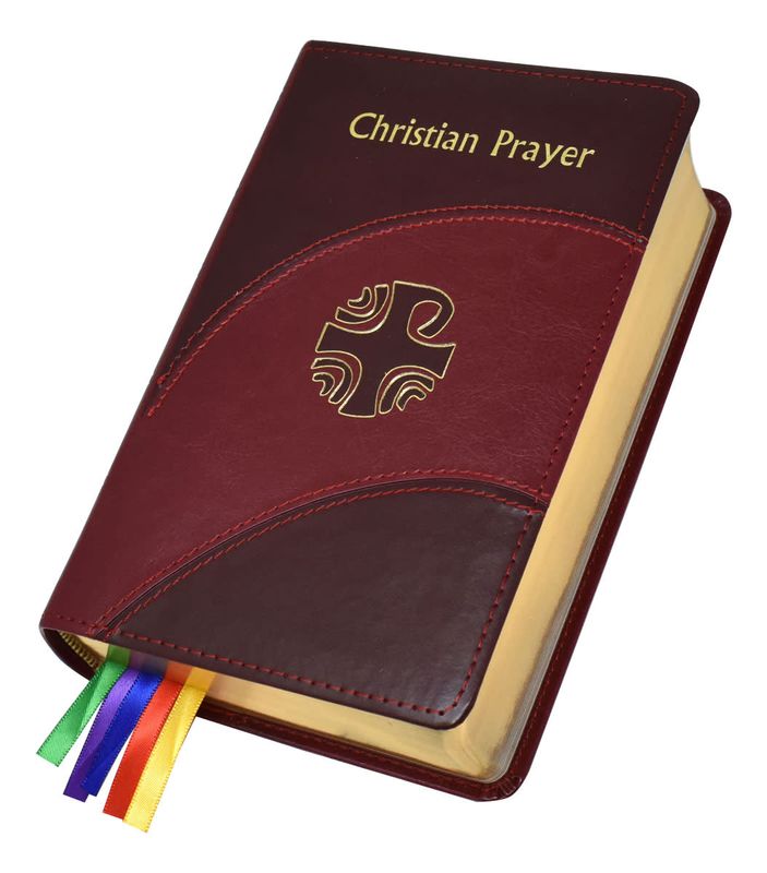 Christian Prayer - Single Volume Liturgy of the Hours, burgandy duralux