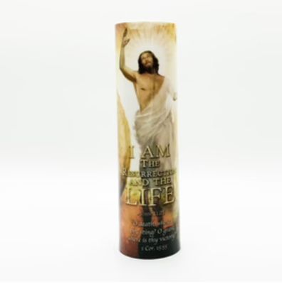 LED Prayer Candle - I am the Resurrection