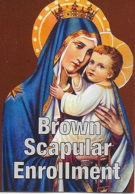 Brown Scapular Enrollment mini trifold