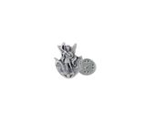 St Michael Lapel Pin - Silver-tone