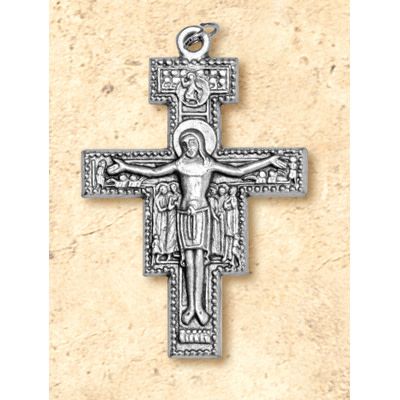 Crucifix San Damiano silver small 1.5&quot;