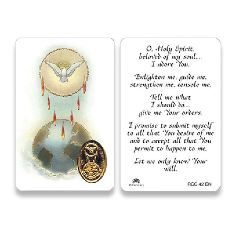 Holy Spirit Prayer Card RCC