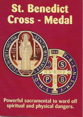 St Benedict Cross Medal mini trifold